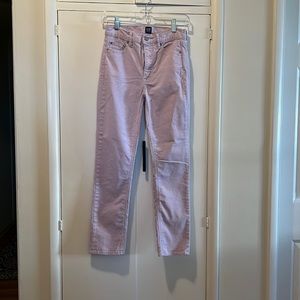 light lavender and light corduroy pants. Gently worn. size 00/24